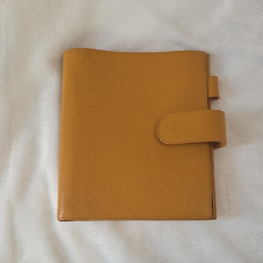 Moterm Mustard Yellow Leather Planner/Notebook Cover